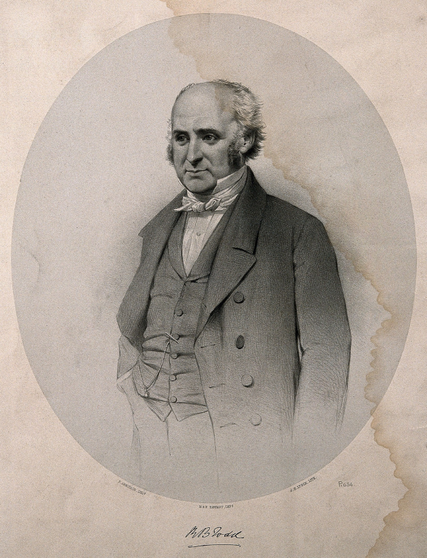 Schwarzes und weißes Zeichnung von Thomas Jefferson in einem Anzug, der mit gefalteten Händen, aufrechter Haltung und einem leichten Lächeln steht.