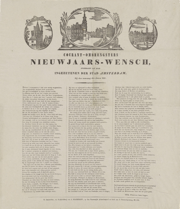 Alte Zeitung mit historischem Stadtfoto und Text und anderen Bildern.