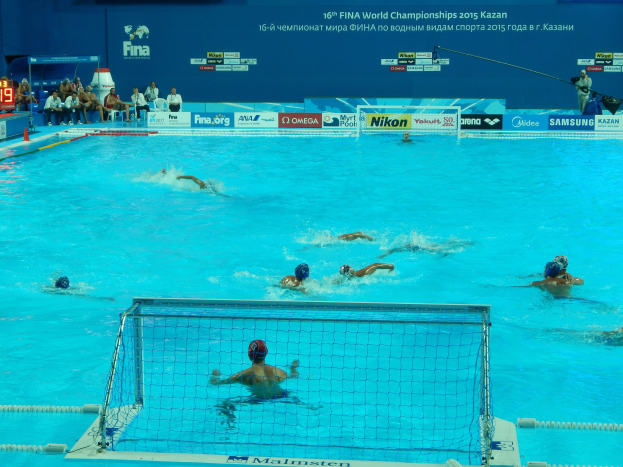 Wasserballspieler bei den 2015 FINA-Weltmeisterschaften in Kazan